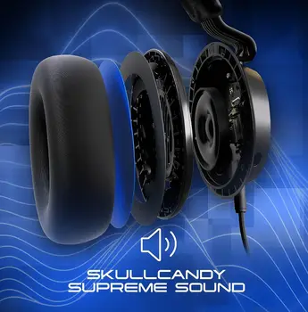 Проводная Bluetooth-гарнитура Skullycandy SLYR S6SYY-Q766, наушники с отличным звуком, Мультиплатформенные игры с микрофоном, наушники в подарок