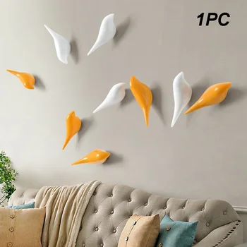 Креативные Настенные Крючки для одежды в форме 3D Птицы, Вешалки из дерева в стиле домашнего декора, вешалки для сумок, Вешалки для полотенец, Оборудование для ванной комнаты