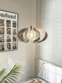 Серебряная люстра для столовой Bauhaus в Скандинавском Датском стиле, современный Минималистичный Кухонный остров, Обеденный стол, Барная лампа