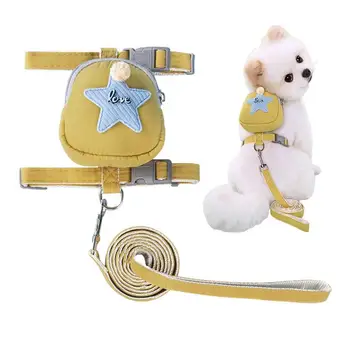 Седельная сумка для милой собачки с пятиконечной звездой, Привлекательная сумка для маленьких собак, жилет для домашних животных, шлейки для ежедневных прогулок на свежем воздухе