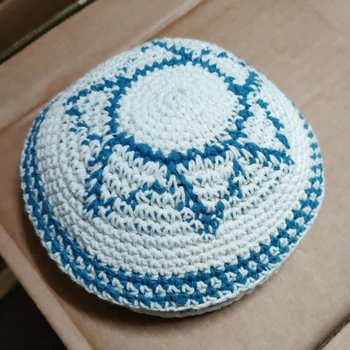 Белая ермолка для взрослых мужчин, для еврейских традиционных собраний, шляпа с ручной вышивкой, для молитв, шляпа для культурных мероприятий