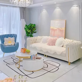 Роскошный дизайнерский Современный диван, Удобная Раскладывающаяся гостиная, Белый диван, Мягкие Дизайнерские наборы садовой мебели Divano Letto