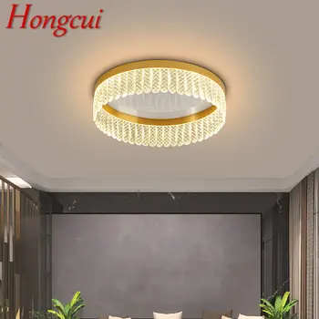 Потолочные светильники Hongcui Nordic LED Modern Vintage Light Роскошный Хрустальный Креативный светильник для декора дома, гостиной, спальни