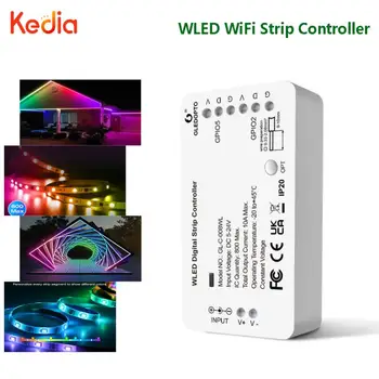 WLED SPI Контроллер 5-24 В Светодиодные Ленты Контроллер света DIY Динамические Режимы Освещения Приложение Для WS2812B WS2811 SK6812 TM1814 WS2813 /2815