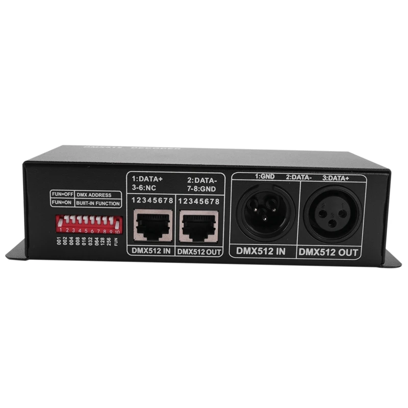 3-Канальный DC12-24V RGBW DMX 512 Декодер Светодиодный контроллер RGB LED DMX512 декодер, DMX512-3CH - 5