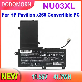 Аккумулятор для ноутбука DODOMORN NU03XL для HP Pavilion x360 Convertible PC Серии 11-U014UR 11-U001TU 11-U011NS HSTNN-UB6V Высокого Качества