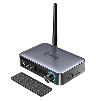 Bluetooth Приемник Передатчик 5.1 NFC Стерео 3.5 Мм AUX Коаксиальный RCA Беспроводной Аудиоадаптер Микрофон Для Телевизора